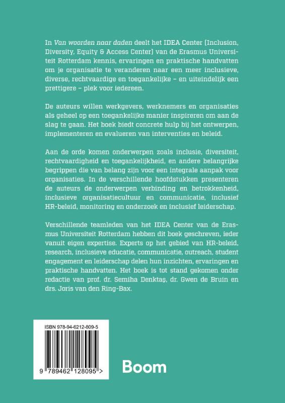 Van woorden naar daden achterkant
