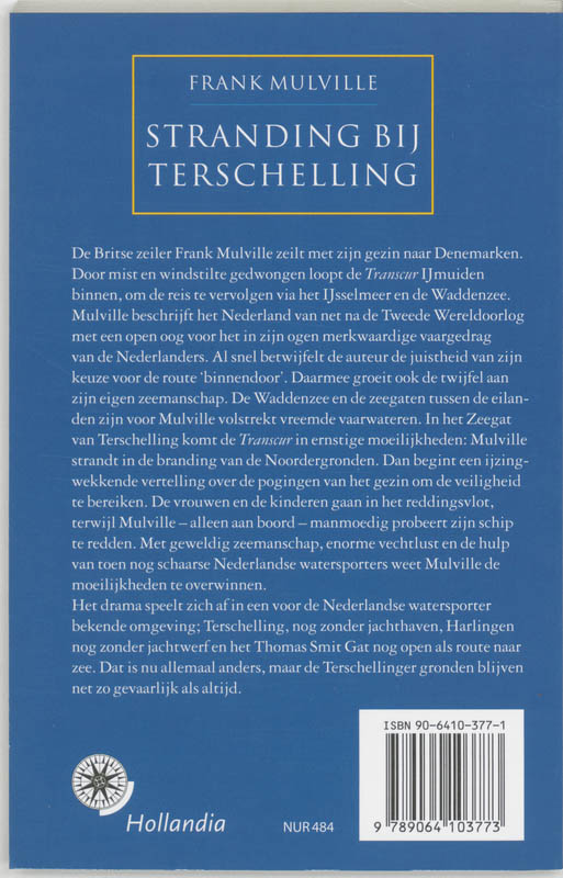 Stranding bij Terschelling / Hollandia zeeboeken Stranding bij Terschelling / Hollandia zeeboeken achterkant