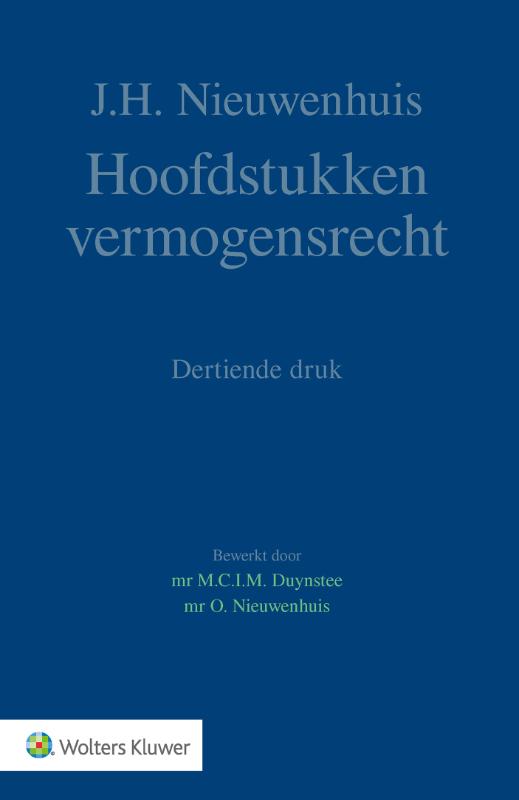 Hoofdstukken Vermogensrecht