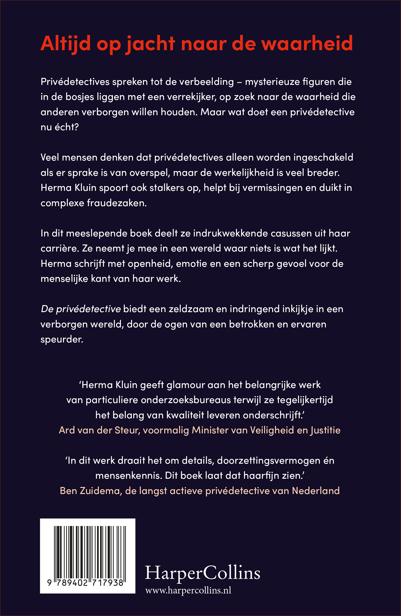De privédetective achterkant