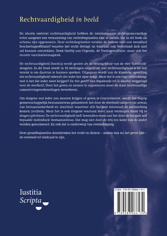 Rechtvaardigheid in beeld Rechtvaardigheid in beeld achterkant