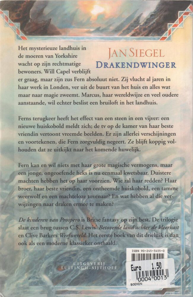 Drakendwinger / De kinderen van Prospero / 2 achterkant