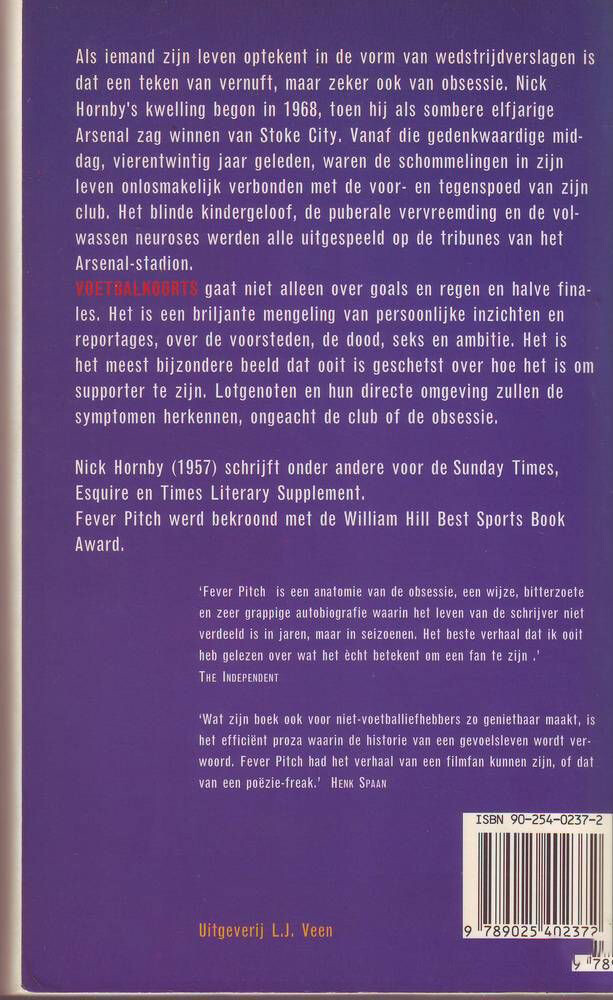 Voetbalkoorts achterkant