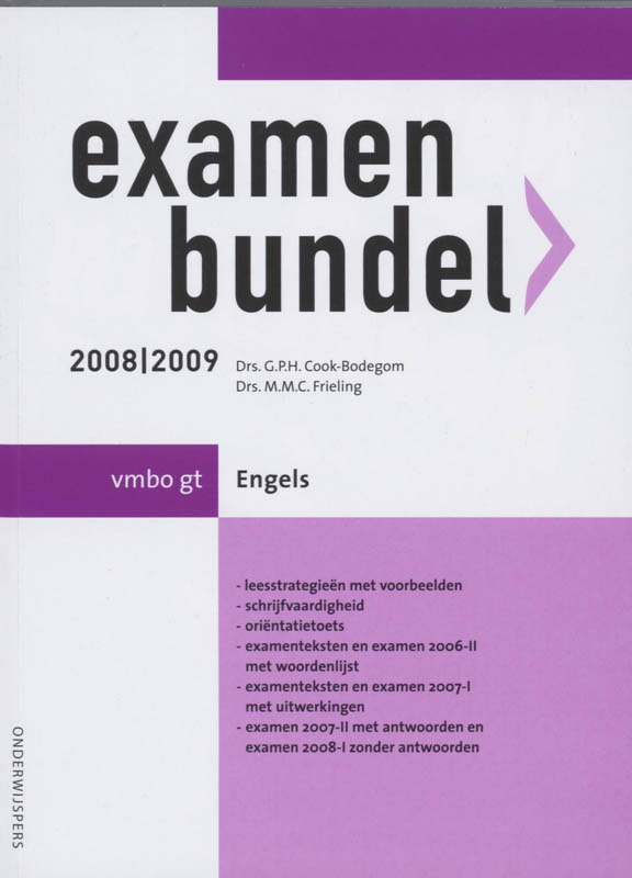 Examenbundel 2008/2009 vmbo gt Engels