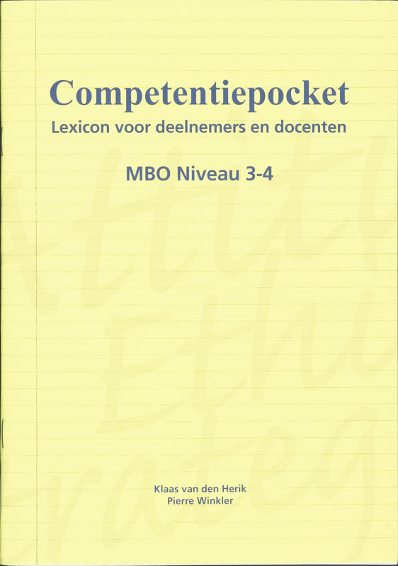 Competentiepocket / Mbo Niveau 3-4