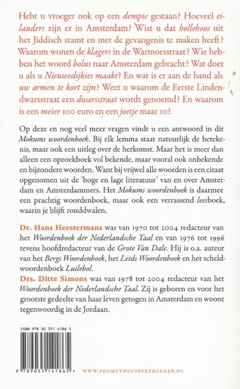 Mokums woordenboek achterkant