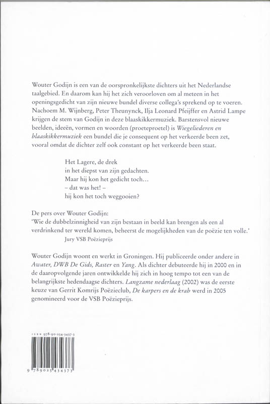 Wiegeliederen En Blaaskikkermuziek achterkant