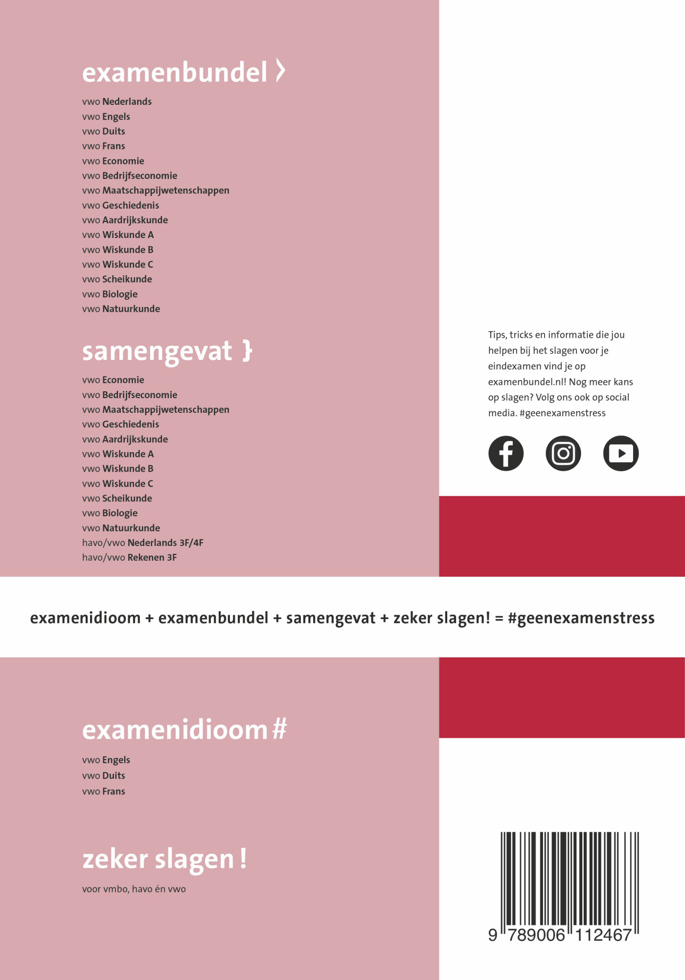 Samengevat / vwo Maatschappijwetenschappen achterkant