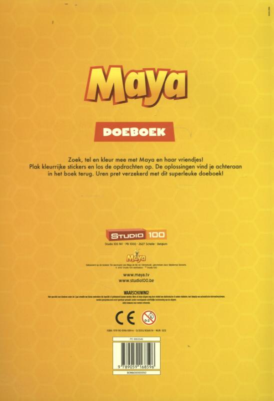 Maya de Bij - Doeboek achterkant