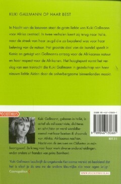 Nacht van de leeuwen / Pockethuis achterkant