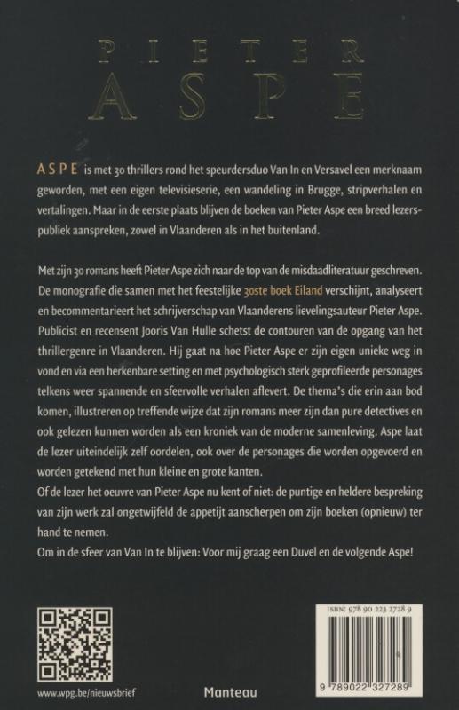 Aspe - Pieter Aspe achterkant