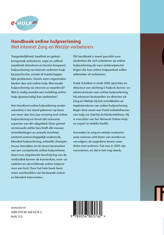 Handboek online hulpverlening achterkant