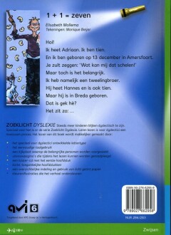 1+1= zeven / Zoeklicht Dyslexie 1+1= zeven / Zoeklicht Dyslexie achterkant