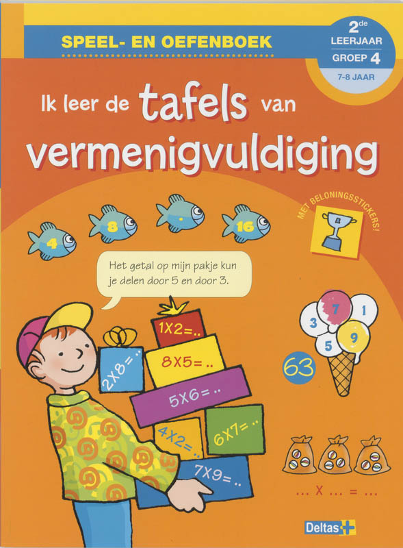 Ik leer de tafels van vermenigvuldiging 7-8j.