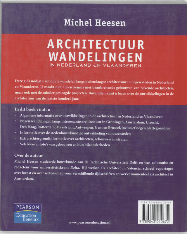 Architectuurwandelingen In Nederland En Vlaanderen achterkant
