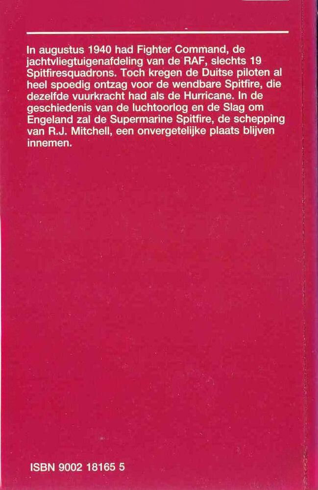 Spitfires / Bibliotheek van de Tweede Wereldoorlog / 1 achterkant