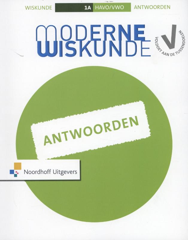 Antwoorden 1A havo/vwo Moderne wiskunde