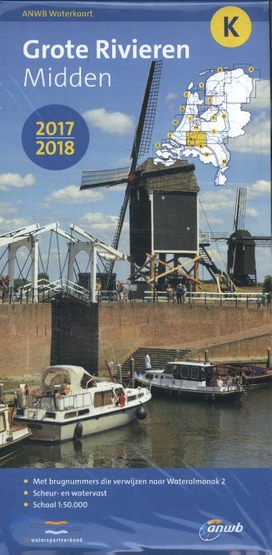boekenbalie_9789018040277_cover ANWB Waterkaart K Grote rivieren Midden 2017-2018