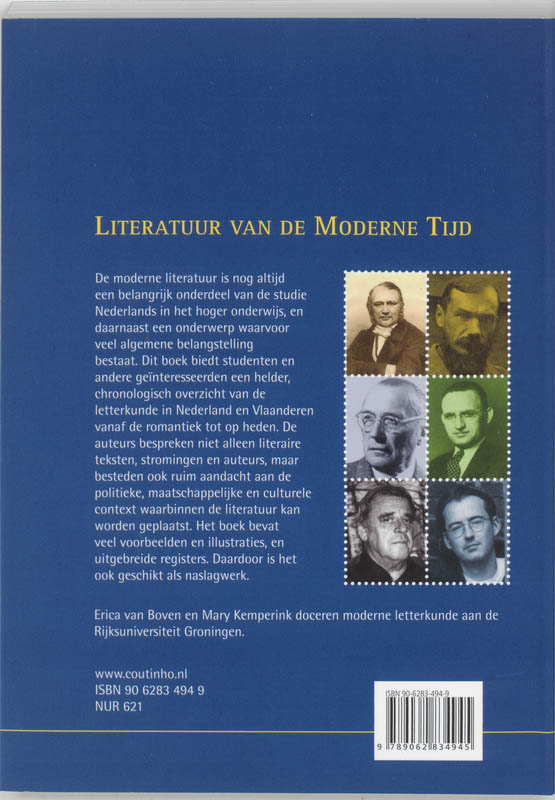 Literatuur van de moderne tijd achterkant