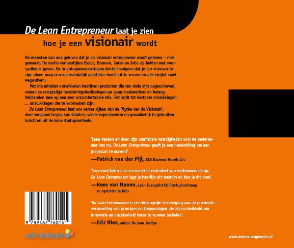 De lean entrepreneur achterkant