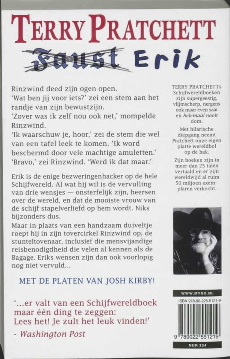 Faust Erik / Schijfwereld / 9 achterkant