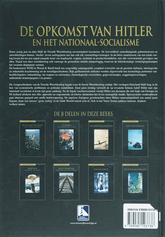 De opkomst van Hitler en het nationaal socialisme / WOII in Woord & Beeld / 1 achterkant