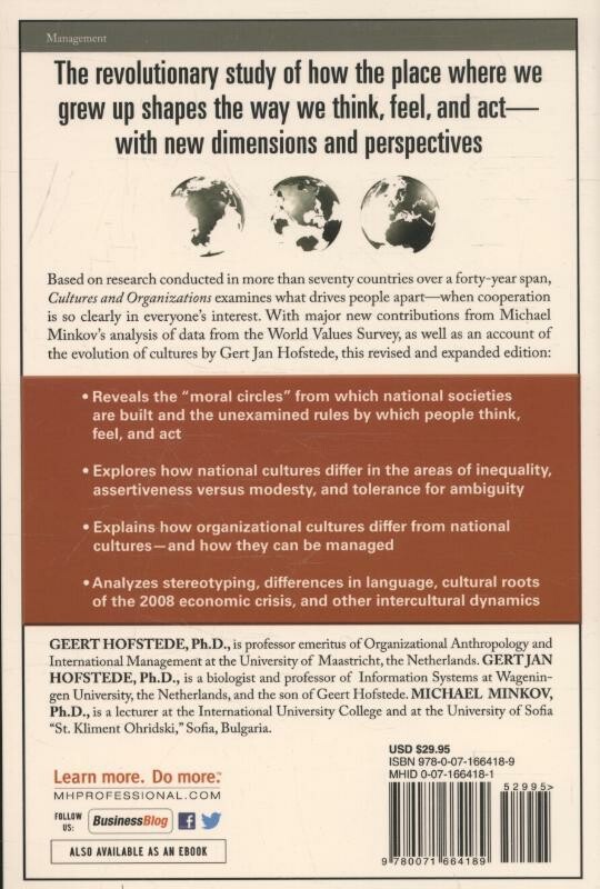 Cultures and Organizations achterkant