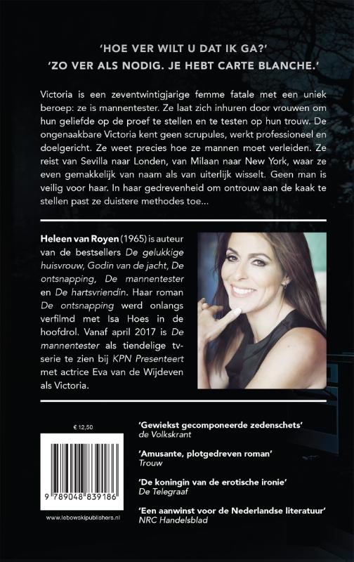 De mannentester achterkant