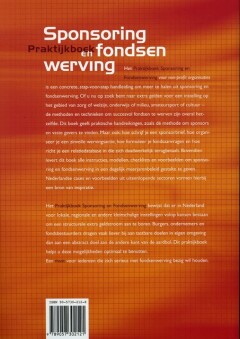 Praktijkboek sponsoring en fondsenwerving voor non-profit organisaties achterkant