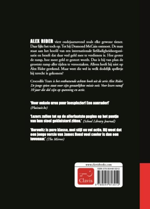 Crocodile tears / Alex Rider / 8 achterkant