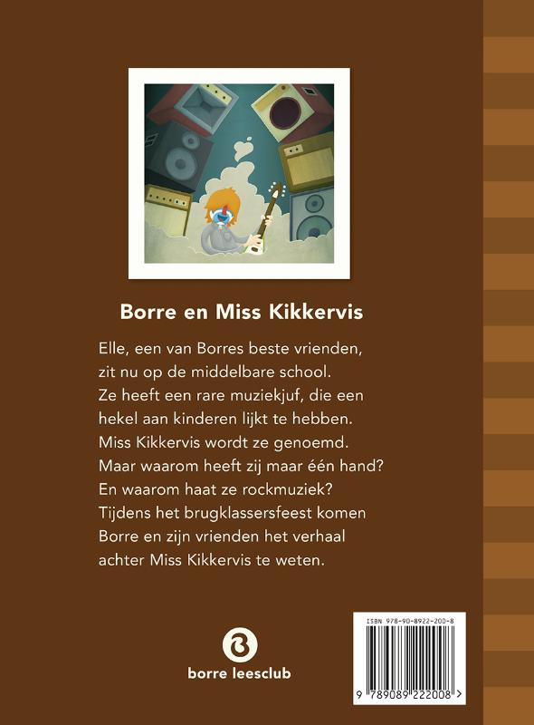 De Gestreepte Boekjes  -   Borre en miss kikkervis achterkant