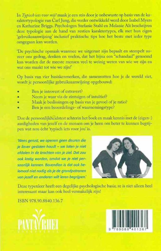 Typisch iets voor mij! achterkant