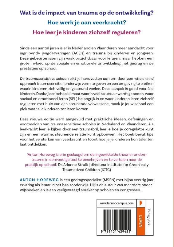 De traumasensitieve school achterkant