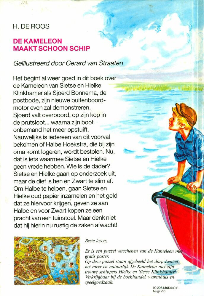 De Kameleon maakt schoon schip / Kameleonserie achterkant