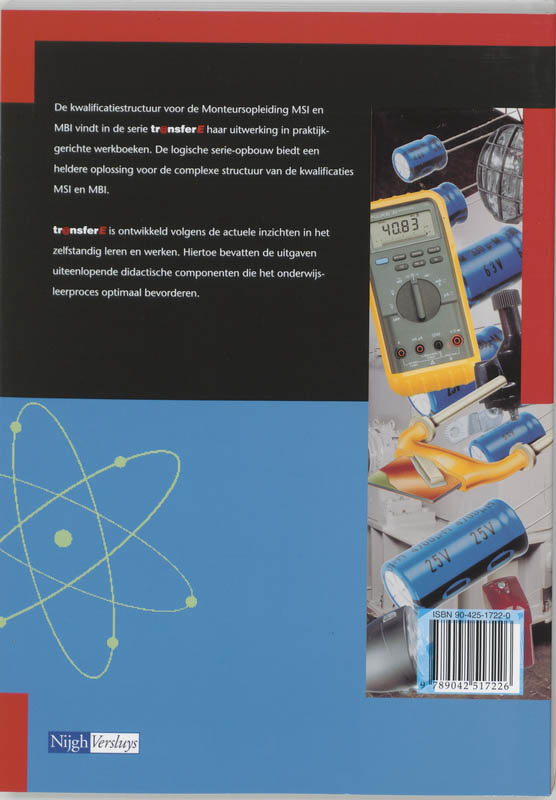 TransferE 2 - Theorie elektriciteitsleer 3 Monteur Leerwerkboek achterkant