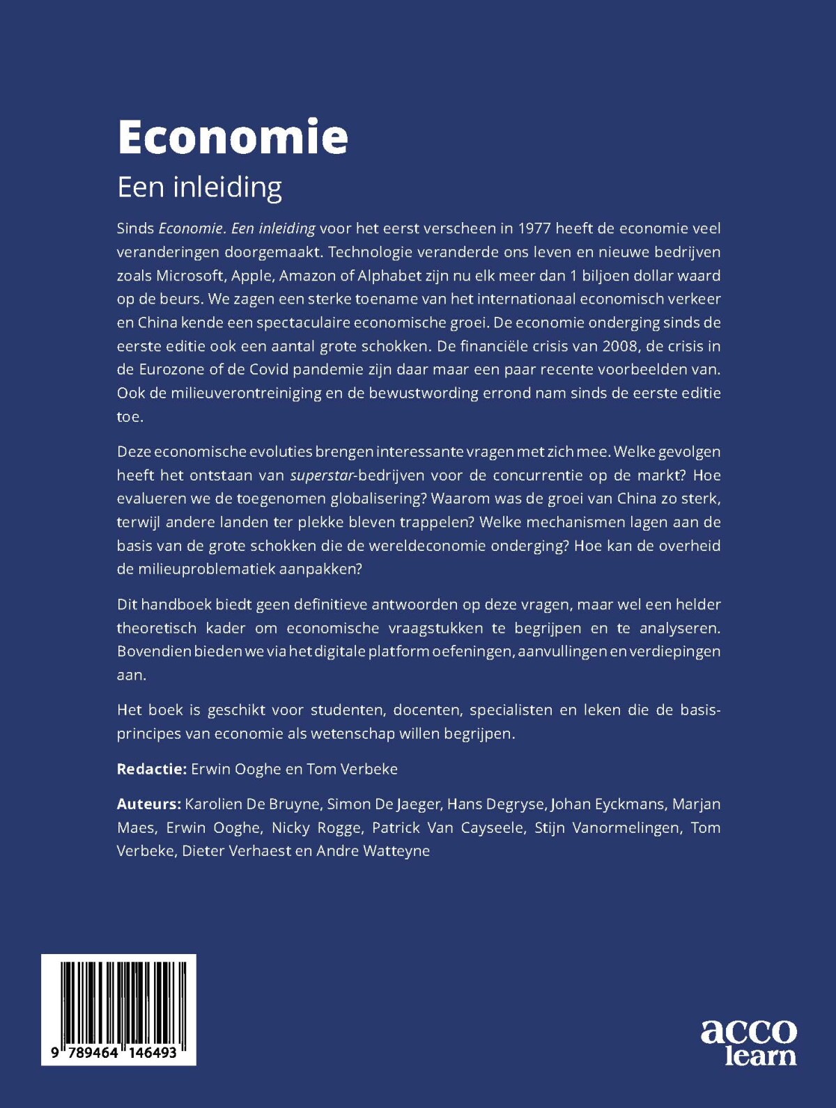 Economie. Een inleiding achterkant