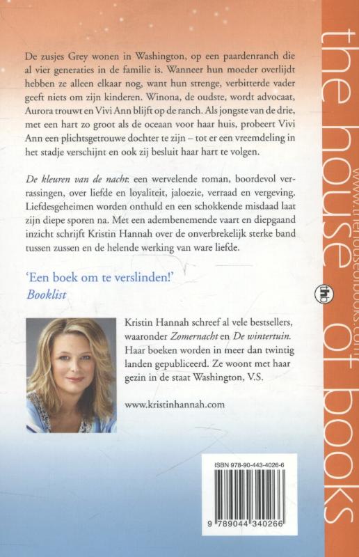 De kleuren van de nacht achterkant
