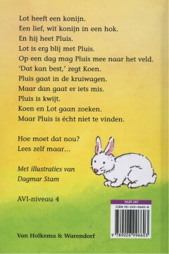 Een konijn voor Lot / Koen en Lot achterkant