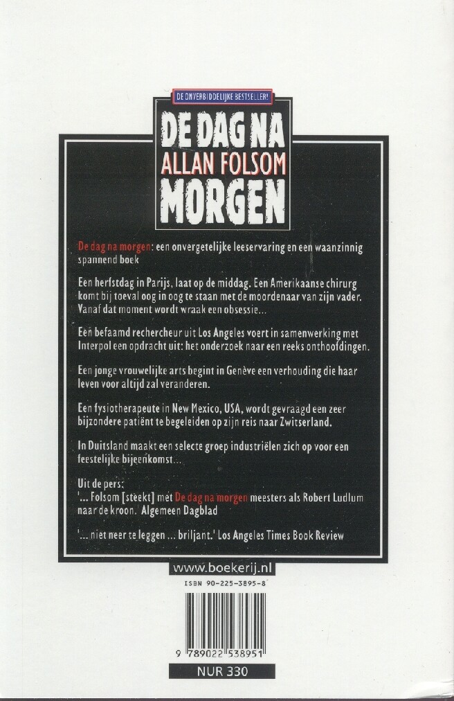 De dag na morgen achterkant