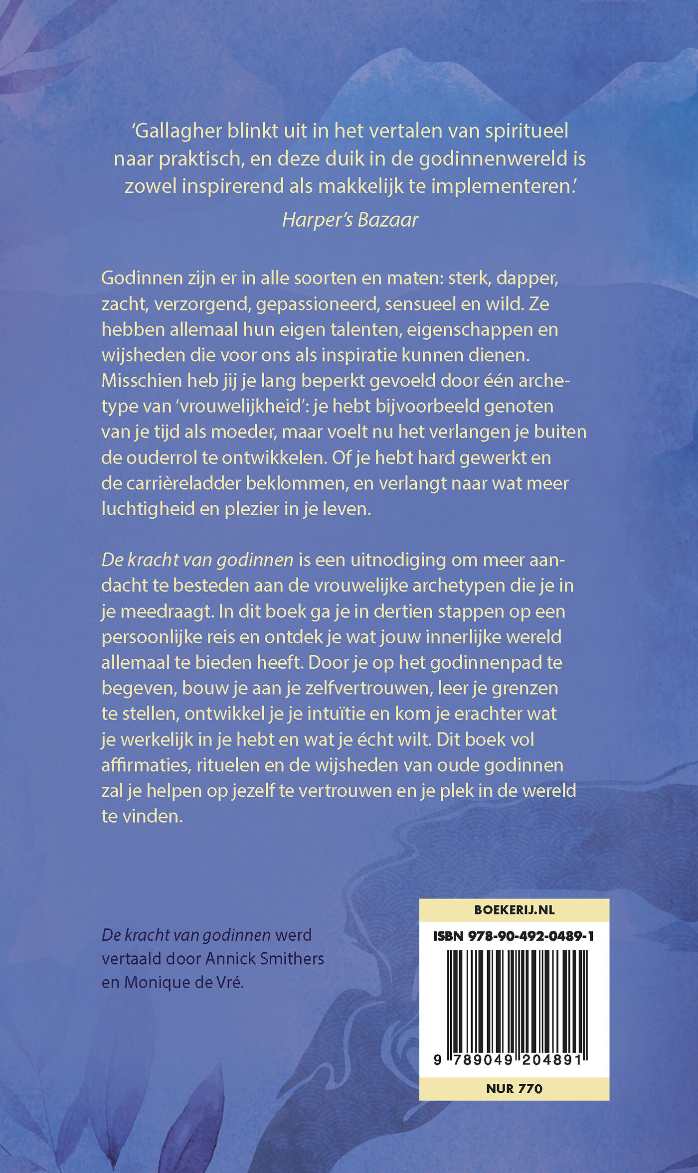 De kracht van godinnen achterkant