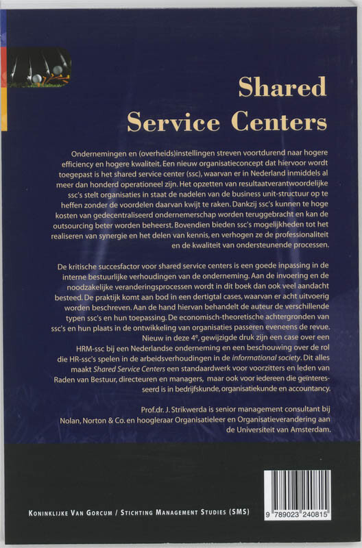 Shared Service Centers / Stichting management studies achterkant