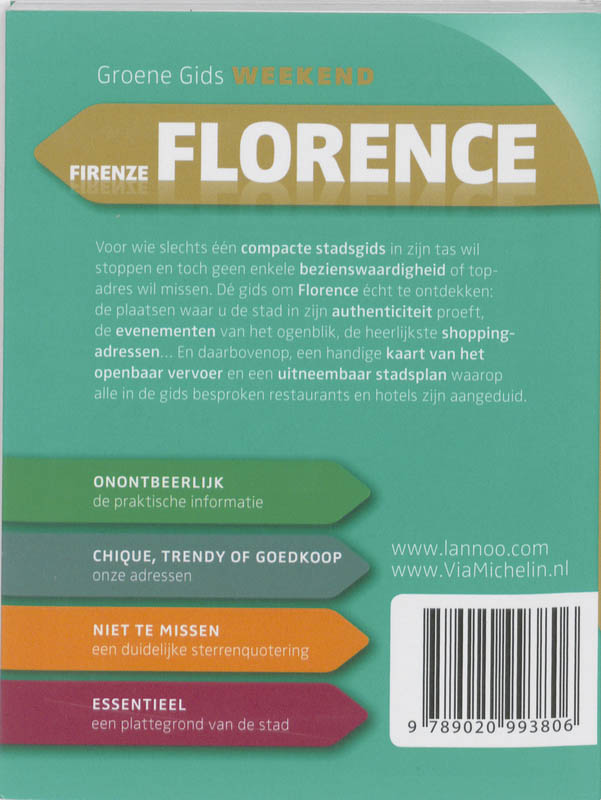 De Groene Reisgids Weekend - Groene Gids Weekend Florence Firenze achterkant