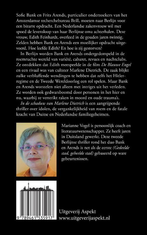 In de schaduw van Marlene Dietrich In de schaduw van Marlene Dietrich achterkant