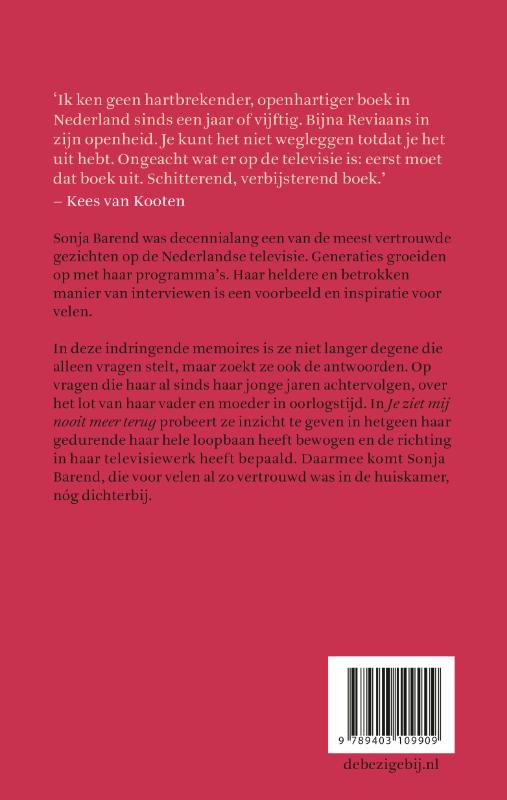 Je ziet mij nooit meer terug Je ziet mij nooit meer terug achterkant