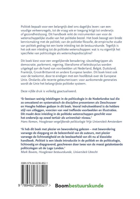 Politiek / Studieboeken bestuur en beleid Politiek / Studieboeken bestuur en beleid achterkant