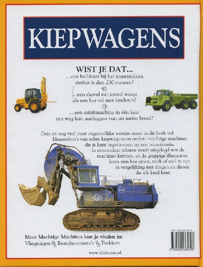 Kiepwagens / Machtige machines achterkant
