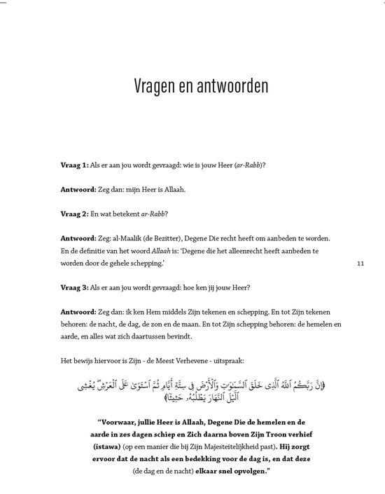 Het onderwijzen van Tawhied