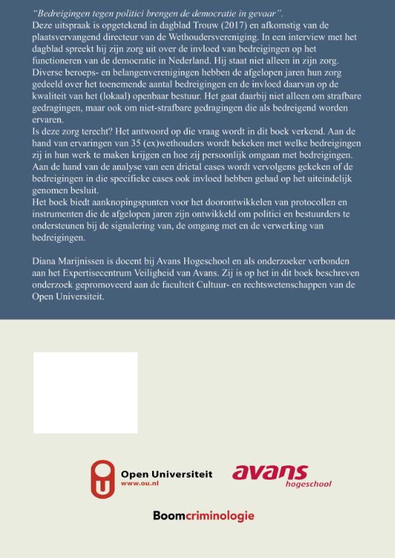 Bedreigde wethouders achterkant