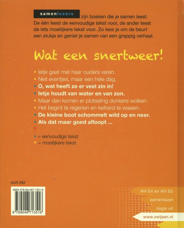 Samenlezers  -   Wat een snertweer! achterkant