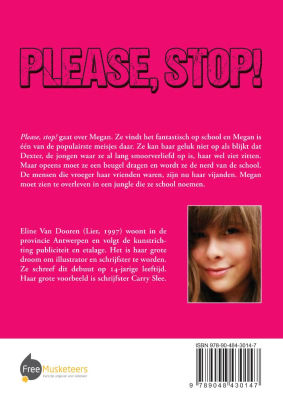 Please, stop! achterkant